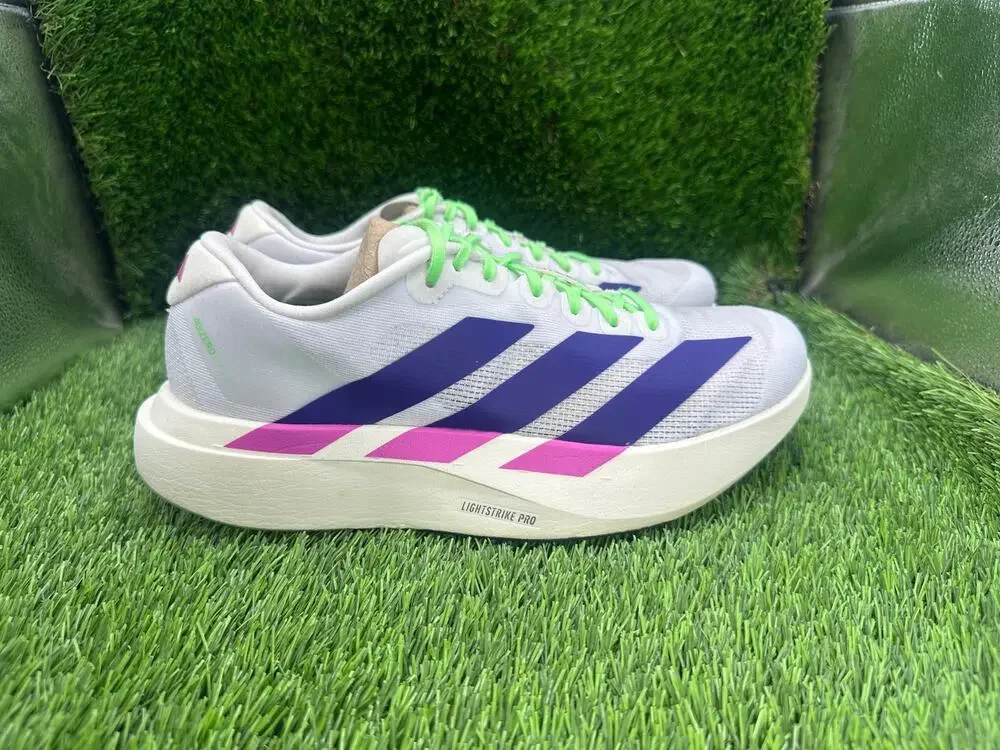 Adidas Adizero Evo SL JS4456 Athletic Sneaker Womens 9 White Mesh Sports Running